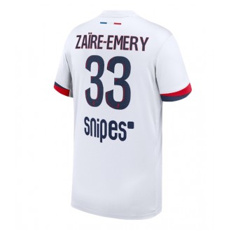 Paris Saint-Germain Warren Zaire-Emery #33 Bortedrakt 2025-26 Kortermet Paris Saint-Germain Warren Zaire-Emery #33 Bortedrakt 2025-26 Kortermet